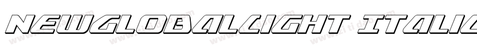 NewGlobalLight Italic字体转换
